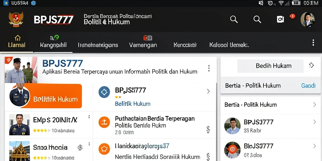 Tampilan antarmuka BPJS777 yang informatif dan menarik.