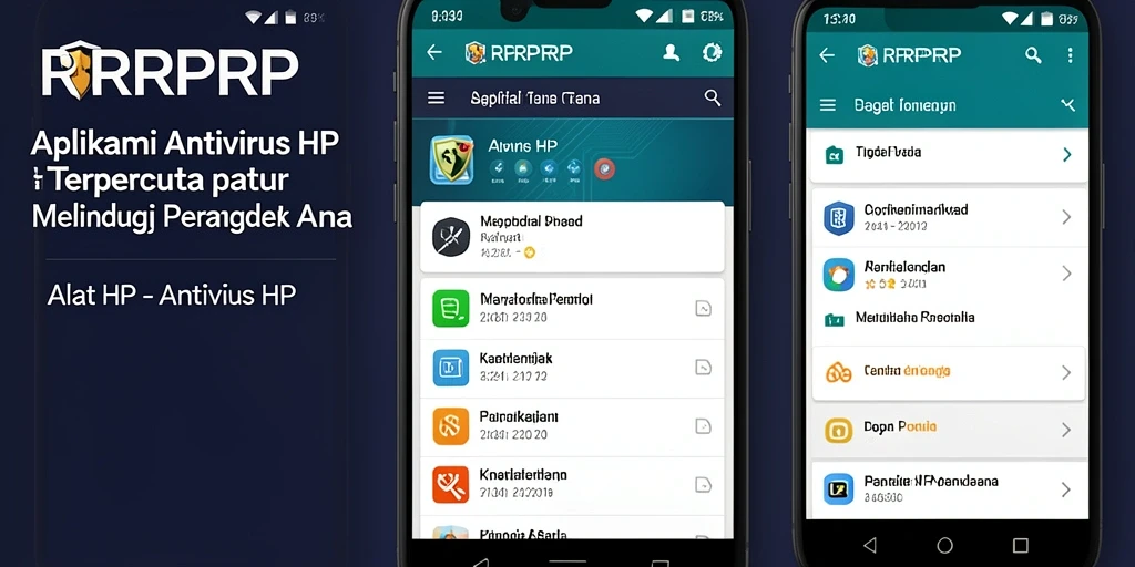 Tampilan antarmuka RPRPRP yang modern dan fungsional untuk pengguna antivirus HP.