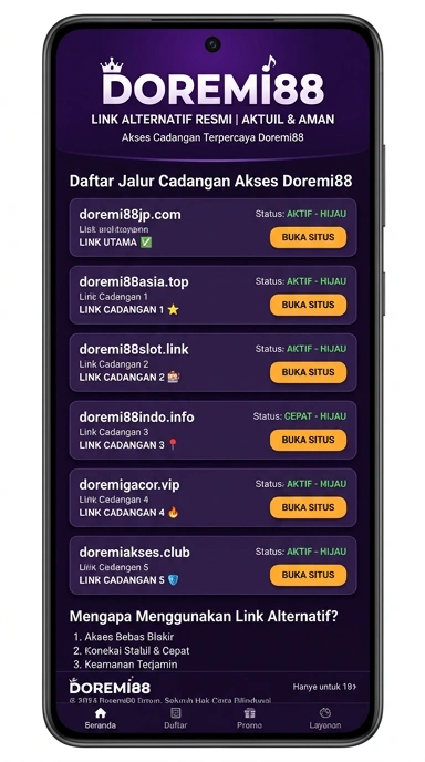 Tampilan link alternatif doremi88